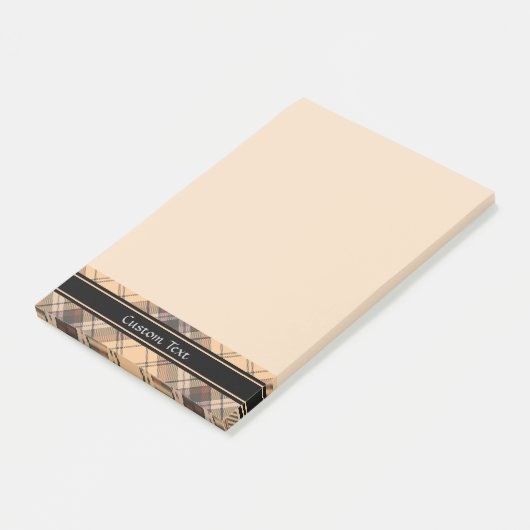 Post-it® Tartan beige et Brown (Incliné)