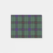 Post-it® Tartan d'écossais de plaid de clan de Davidson (Devant)