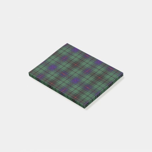 Post-it® Tartan d'écossais de plaid de clan de Davidson (Incliné)
