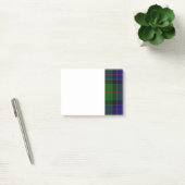 Post-it® Tartan du clan Sinclair vert et bleu (Bureau)