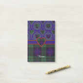 Post-it® Tartan écossais de kilt de plaid de clan de (Sur un bureau)