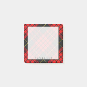 Post-it® Tartan écossais majestueux de MacQueen de clan