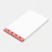 Post-it® Tartan en rouge (Incliné)