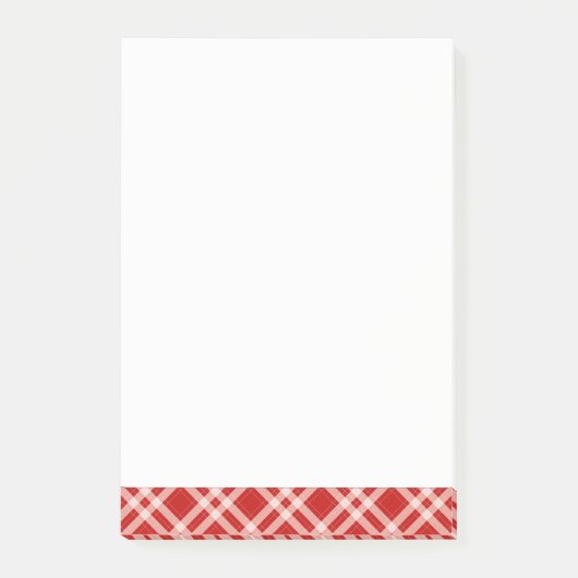 Post-it® Tartan en rouge (Devant)
