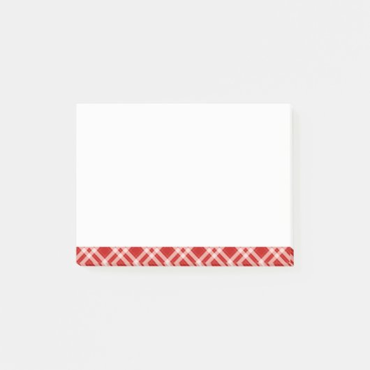 Post-it® Tartan en rouge (Devant)