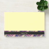 Post-it® Tartan mauve, or et bleu (Bureau)