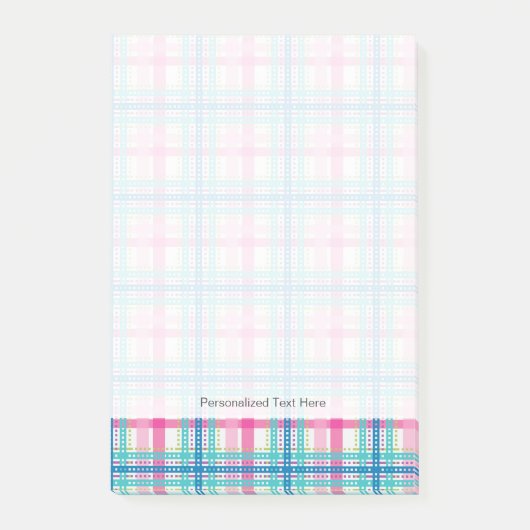 Post-it® Tartan, motif de plaid (Devant)