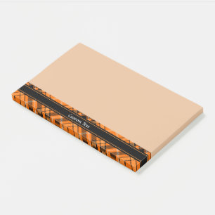 Post-it® Tartan orange d'Halloween