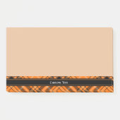 Post-it® Tartan orange d'Halloween (Devant)