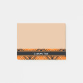 Post-it® Tartan orange d'Halloween (Devant)