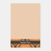 Post-it® Tartan orange d'Halloween (Devant)