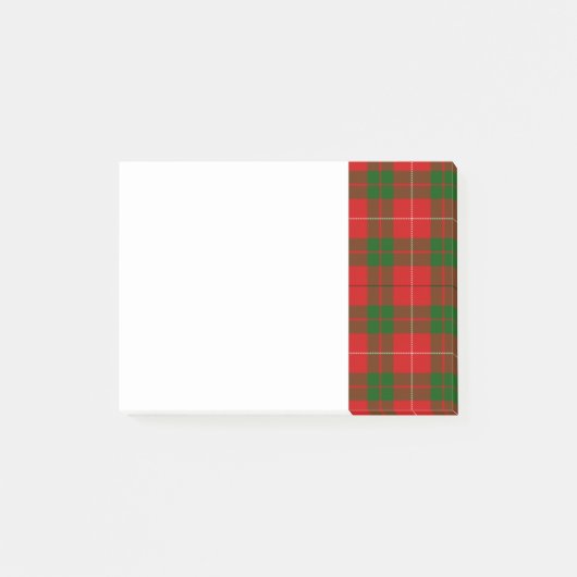 Post-it® Tartan rouge et vert de MacKinnon de clan (Devant)