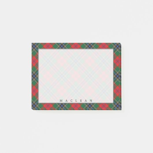 Post-it® Tartan Royal du Clan Écossais MacLean (Devant)