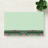 Post-it® Tartan vert et rose (Bureau)