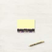 Post-it® Tartan Violet, Or et Bleu (Sur un bureau)