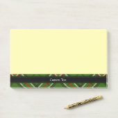 Post-it® Tarte verte, noire, rouge et blanche (Sur un bureau)