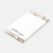 Post-it® Tasses cœur café crème (Incliné)