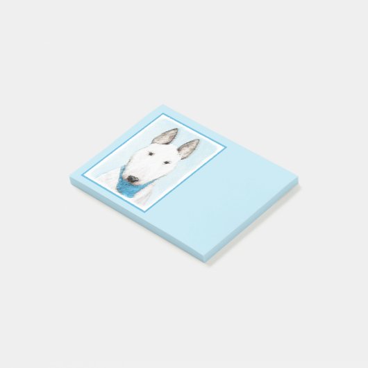 Post-it® Taureau Terrier - Cute Original Chien Art (Incliné)