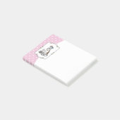 Post-it® Tea Party Pit Bull (lt brindle white 3) chien mign (Incliné)