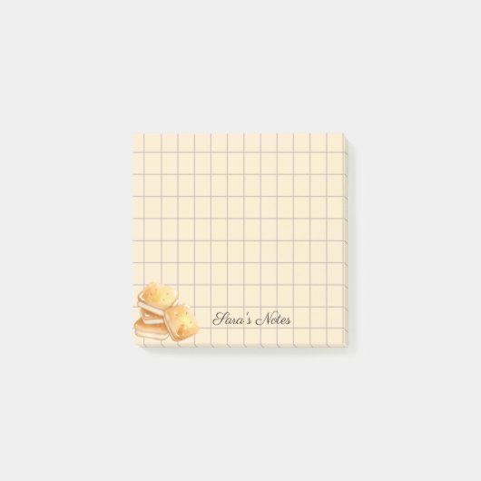 Post-it® Tea Time Butter Biscuits – Personalized Grid Stick (Devant)