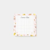 Post-it® Tea Time Cozy Notes – Grid Lined Sticky Notes (Devant)