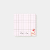 Post-it® Tea Time Strawberry Cake – Personalized Grid Stick (Devant)