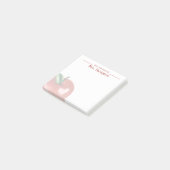 Post-it® Teacher Apple Heart Red Name Aquarelle (Incliné)