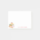 Post-it® Teacher coffee & books Post-It Notes 3 x 4" (Devant)
