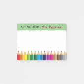 Post-it® Teacher Personnalisé Couleur Poster Notes (Devant)