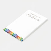 Post-it® Teacher Thank You Note – Rainbow Crayon Custom Car (Incliné)