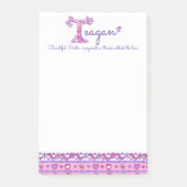 Post-it® Teagan nom T personnalisé signifiant message il no (Devant)