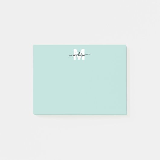 Post-it® Teal Blue Monogram (Devant)