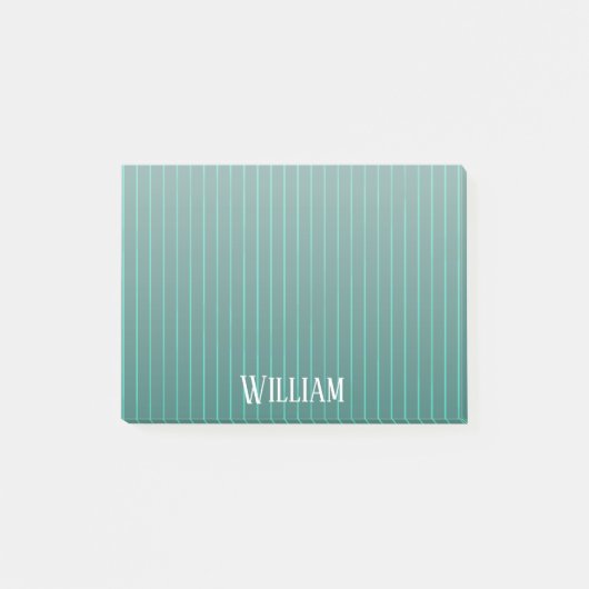 Post-it® Teal pinstripes (Devant)