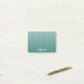 Post-it® Teal pinstripes (Sur un bureau)
