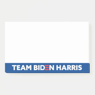 Post-it® Team Biden Harris Couleurs personnalisées Blanc et