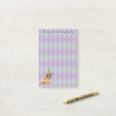 Post-it® Teckel de mardi gras (Sur un bureau)