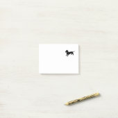Post-it® Teckel noir (Sur un bureau)