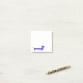 Post-it® Teckel pourpre Doxie mignon (Sur un bureau)