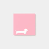 Post-it® Teckel rose Doxie mignon (Devant)