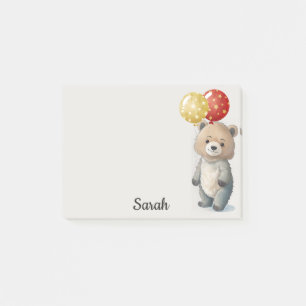 Post-it® Teddy Bear with Balloons Office Cadeau Ajouter un 