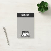 Post-it® Tee - shirt | Snoopy Nap Time | Ajouter Votre Nom (Bureau)