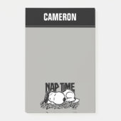 Post-it® Tee - shirt | Snoopy Nap Time | Ajouter Votre Nom (Devant)