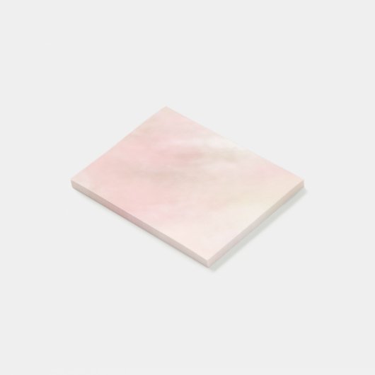 Post-it® Teinture d'aquarelle rose rose pâle (Incliné)