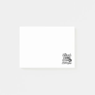 Post-it® Témoignage Vivant Citation Biblique Motivation Chr