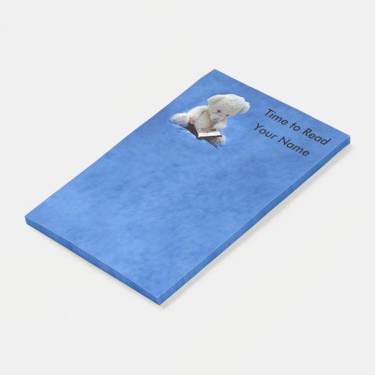 Post-it® Temps de lecture de l'ours en peluche 4 x 6 (Incliné)