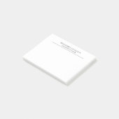 Post-it® Tendance Moderne Simple Noir & Blanc Professionnel (Incliné)