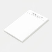Post-it® Tendance Moderne Simple Noir & Blanc Professionnel (Incliné)
