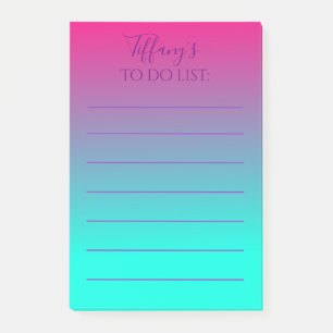 Post-it® Tendance rose et bleu ombre pour faire la liste