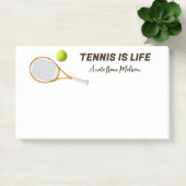 Post-it® Tennis de nom et de texte personnalisés (Bureau)