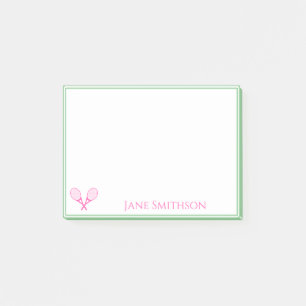 Post-it® Tennis de Preppy rose et vert